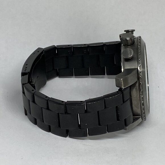 Fossil BQ1651 Men\'s Stainless Steel Black Analog Dial Quartz Wrist Watch CM684
